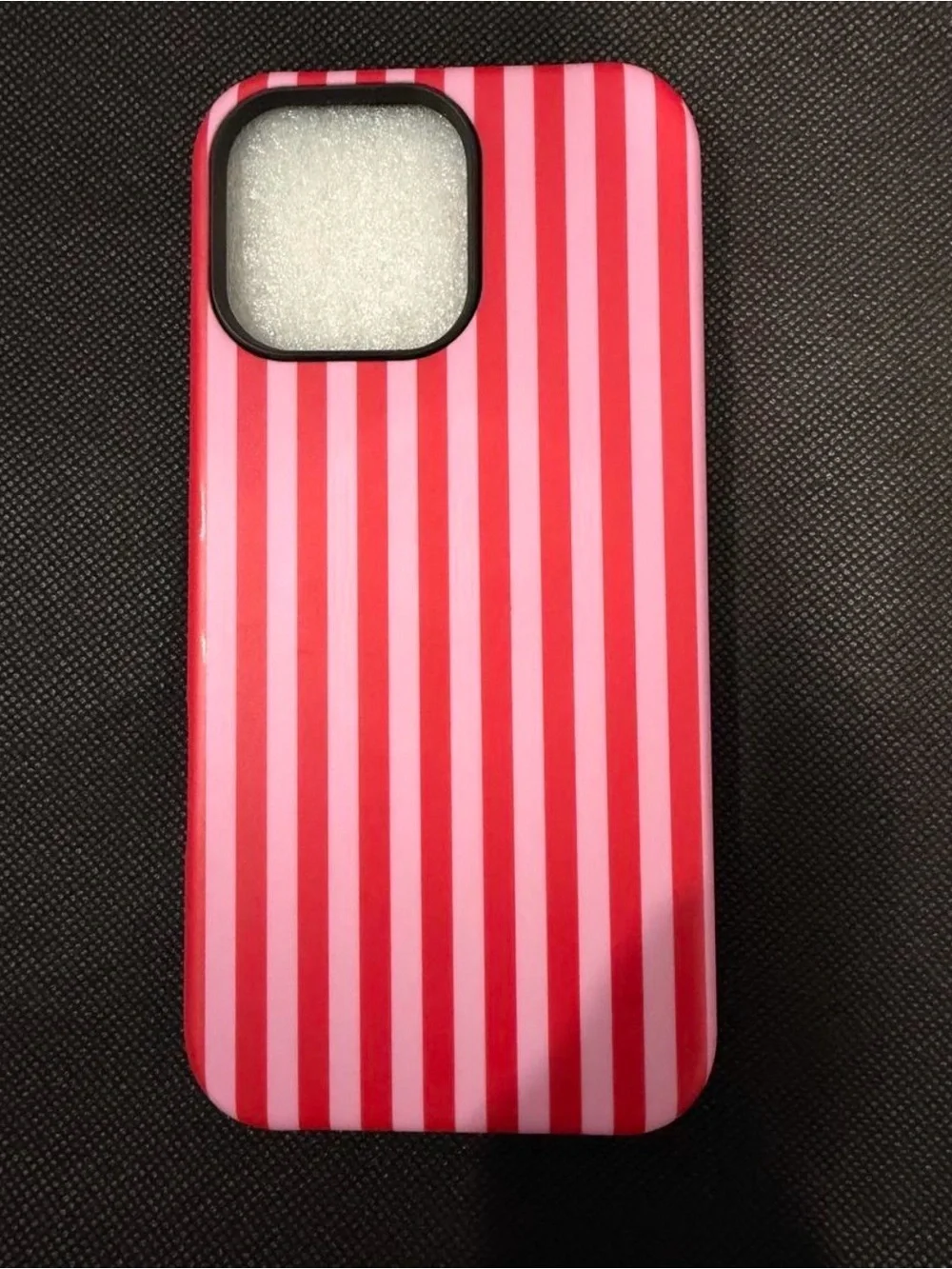 ZOEVEES Striped Magnetic Case For IPhone 16 Pro Max, Hot Pink